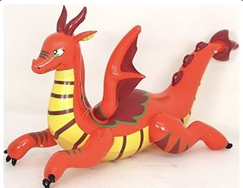ドラゴン　レッド　フロート　空気ビニール風船　浮き輪　レア　希少　日本未発売 Amazon.co.jp: ドラゴン レッド スモール ツヤあり フロート